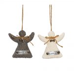 knitted angel hanging decoration