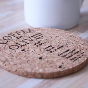personalised tea or coffee coaster