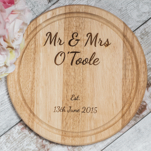 Mr and Mrs Personalised Chopping Board
