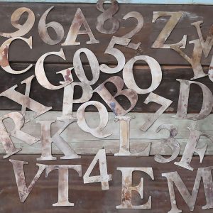 Small Metal Letters and Numbers