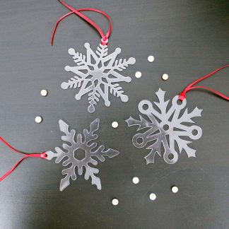Snowflake Decoration, Set of Three