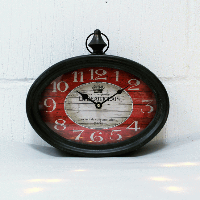 Oval Fob Clock