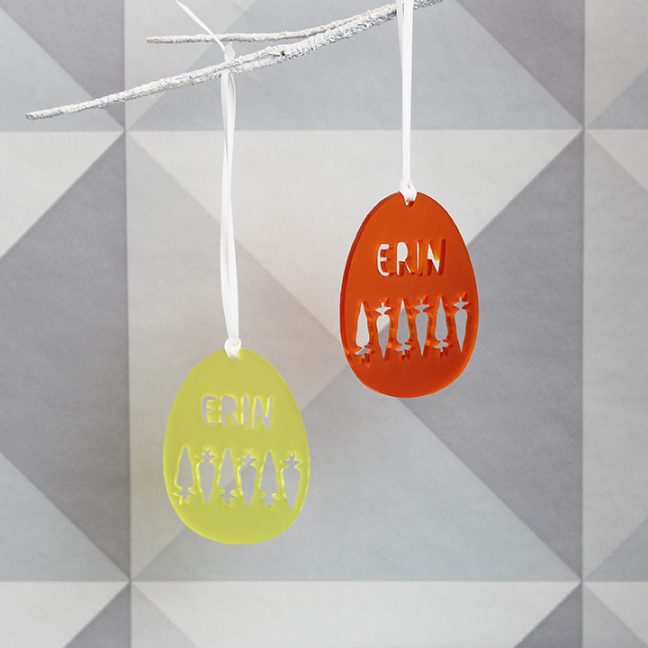 Personalised Easter Carrot Hanging Decoration