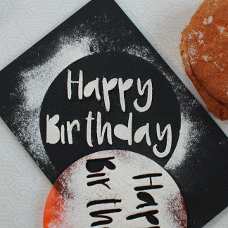 Happy Birthday Cake Stencil