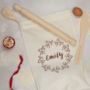 Personalised Baking Set With Bag