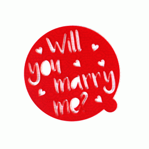Will You Marry Me Cake Stencil