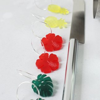 Mojito Cocktail Set With Tropical Glass Charms