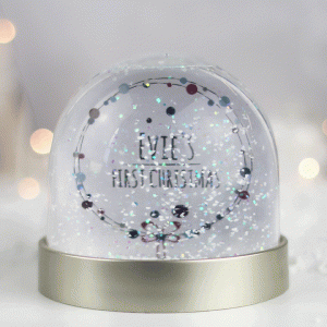Personalised First Christmas Snow Globe