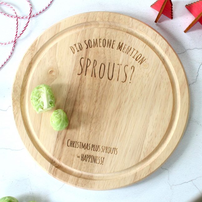 Christmas Sprout Chopping Board