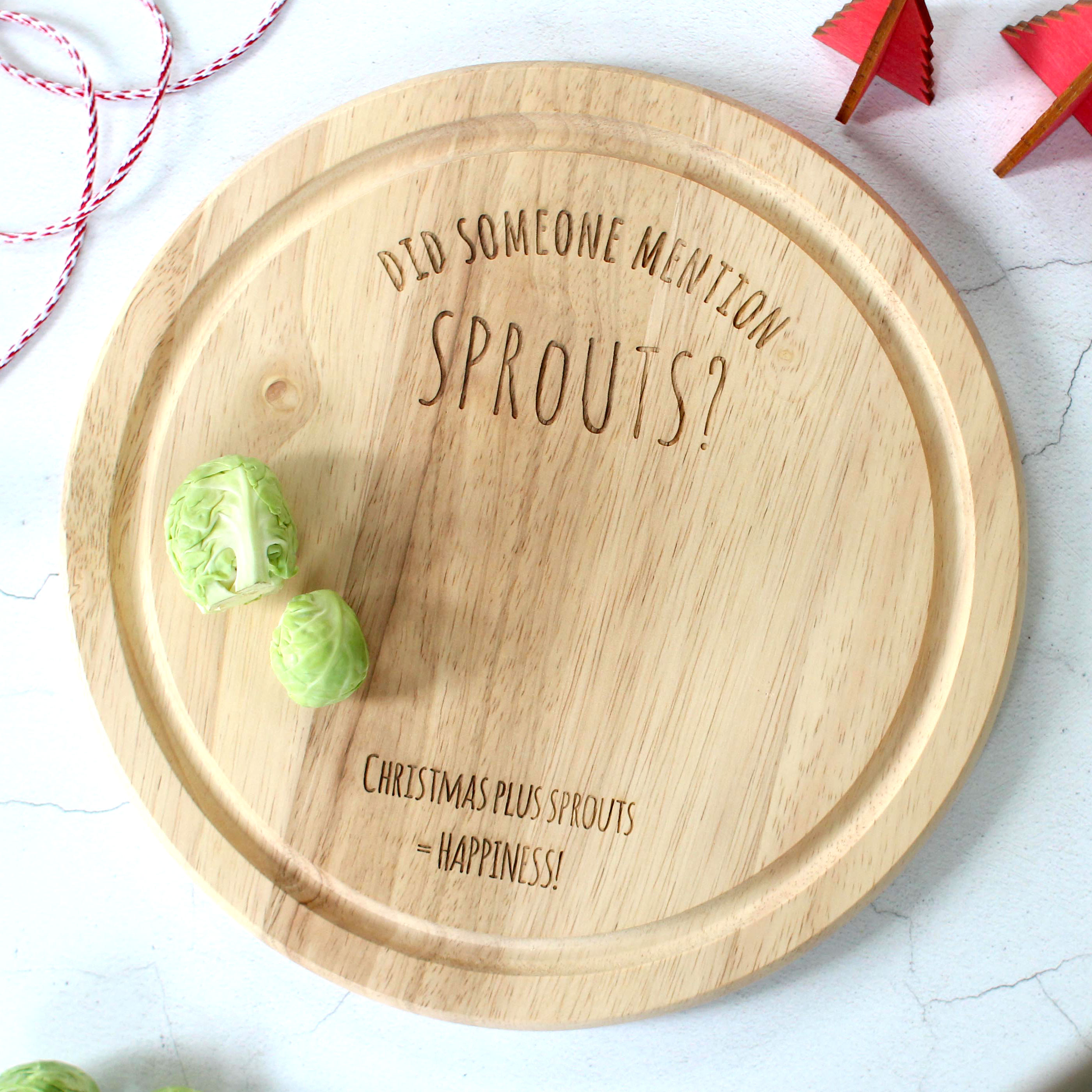 Christmas Sprout Chopping Board