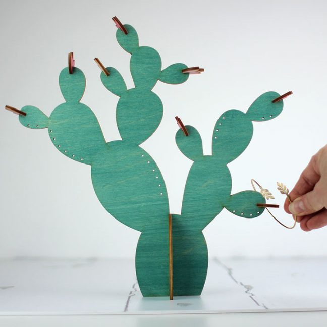 Cactus Jewellery Stand, Prickly Pear