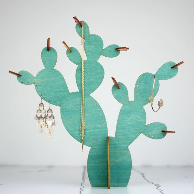 Cactus Jewellery Stand, Prickly Pear