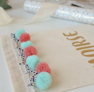 Personalised Pompom Party Bag