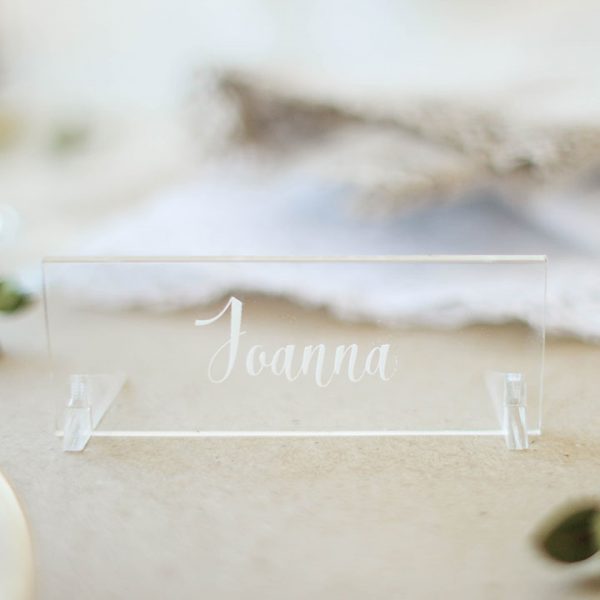 Clear Acrylic Place Settings, Personalised