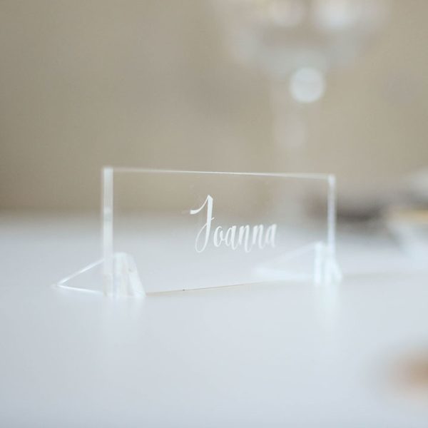 Clear Acrylic Place Settings, Personalised