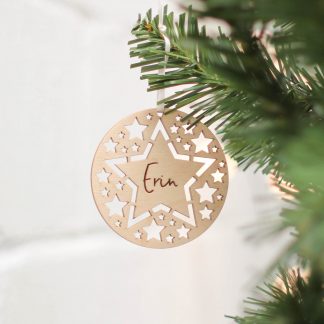 Christmas Tree Decoration, Star Cutouts