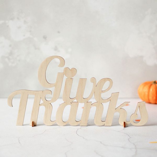 Give Thanks Wooden Sign