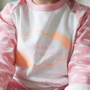 Personalised Cloud Pyjamas, Sweet Dreams