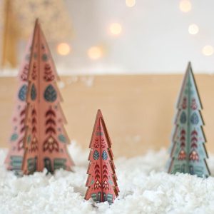 Christmas Tree Set, Folk Design