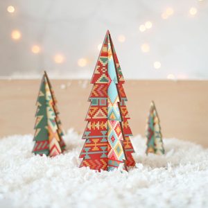 Christmas Tree Set, Aztec Design