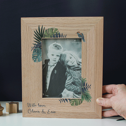 Personalised Photo Frame, Palm Print