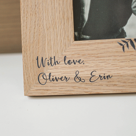 Personalised Photo Frame, Palm Print