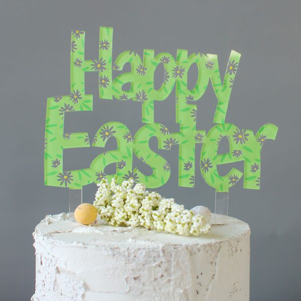 Happy Easter Cake Topper EARFCK001UV
