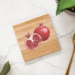 Oak Coaster, Pomegranate Design RFCOUV001
