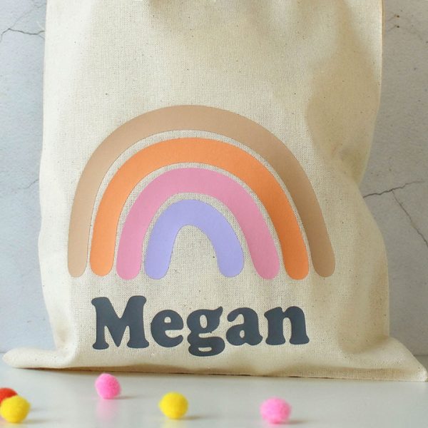 Personalised Rainbow Gift Bag, Solid Colours RFPBG004
