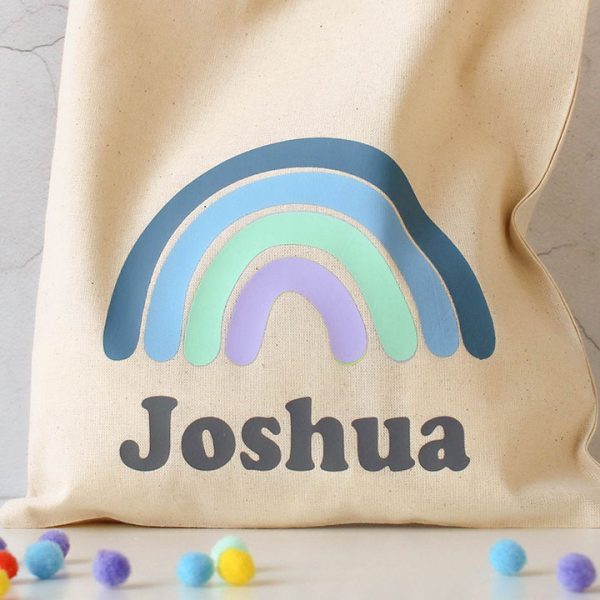 Personalised Rainbow Gift Bag, Solid Colours RFPBG004