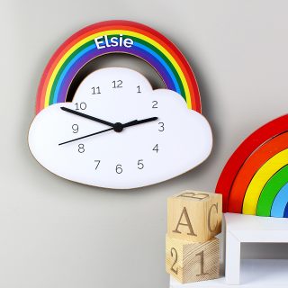 Personalised Rainbow Clock PMCP071168