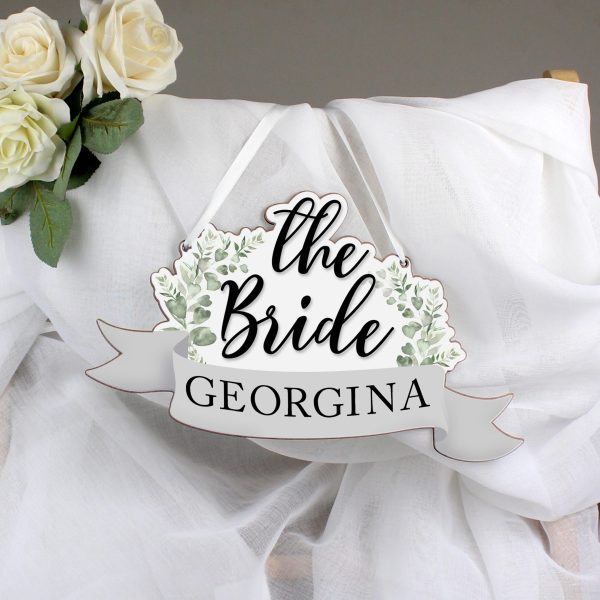 Personalised The Bride Wooden Hanging Decoration PMCP071193