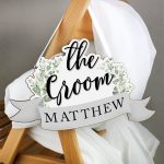 Personalised The Groom Wooden Hanging Decoration PMCP071194