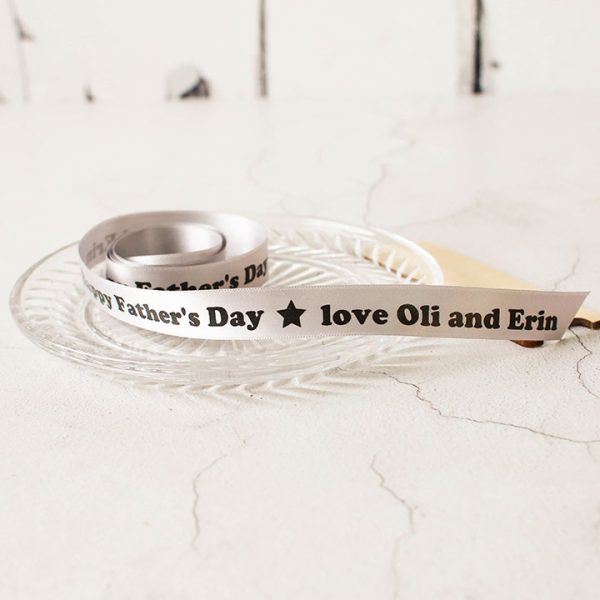 Personalised Ribbon, Happy Father's Day, 15mm RFPRI001