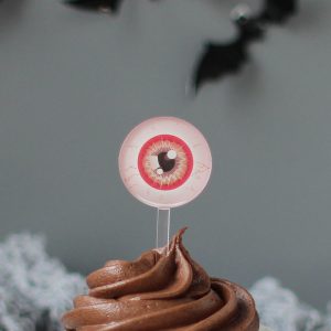 Halloween Eyeball Cake Toppers, Set Of Six HNRFTB001UV