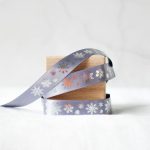 Christmas Gift Wrap Ribbon, Snowflakes, 15mm JLXMRFRI001