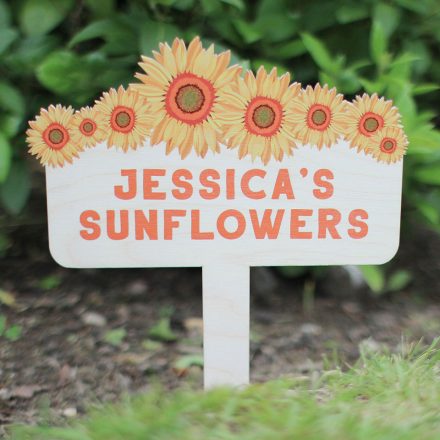 Personalised Sunflowers Plant Marker RFPSI004UV