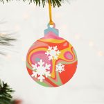 Christmas Tree, Snowflakes, Bright Swirl, Set Of Three XMRFHA012UV