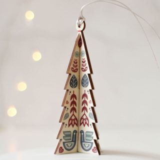 Christmas Tree Decoration, Folk Tree XMRFHA008