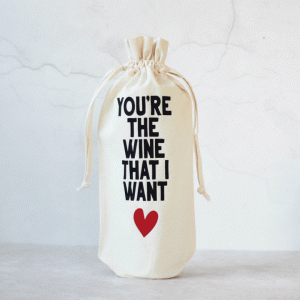 Valentines Bottle Bag, Cotton RFPBG007