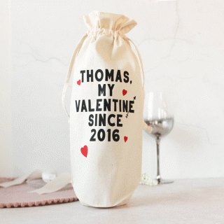 Personalised Valentine Bottle Bag RFPBG009