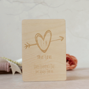 Personalised Valentines Day Card, True Love RFPCD018UV