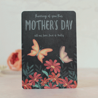 Personalised Thinking Of You Mothers Day Card, In Wood RFPCD021UV