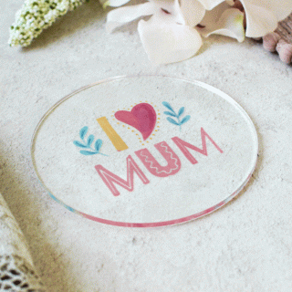 I Love Mum Coaster RFCO006UV