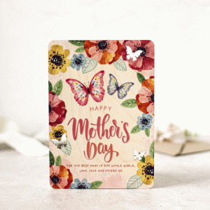 Personalised Mother's Day Card In Wood, Watercolour RFPCD033UV
