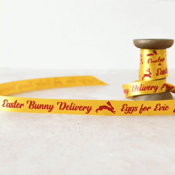 Personalised Easter Ribbon, Easter Bunny Delivery RFPRI010