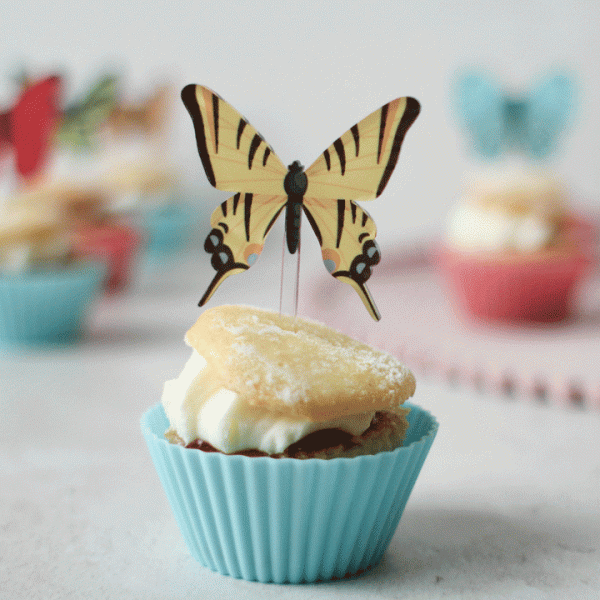 Butterfly Cupcake Toppers, Set Of Six RFTB038UV