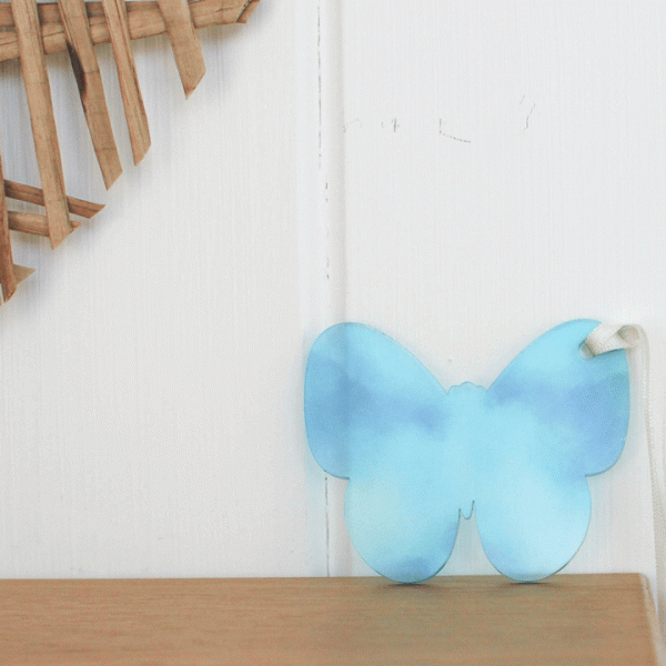 Watercolour Butterfly Hanging Decorations, Set Of Six RFHA006UV