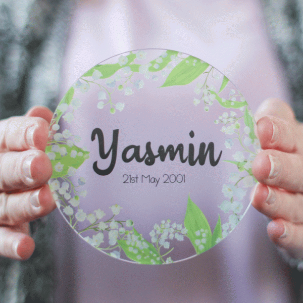 Birth Flower Coaster, May, Lily Of The Valley RFPCO003UVMAY