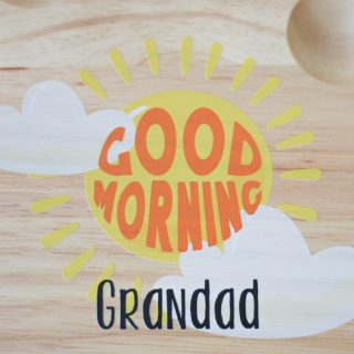 Personalised Cloud Egg Board, Good Morning